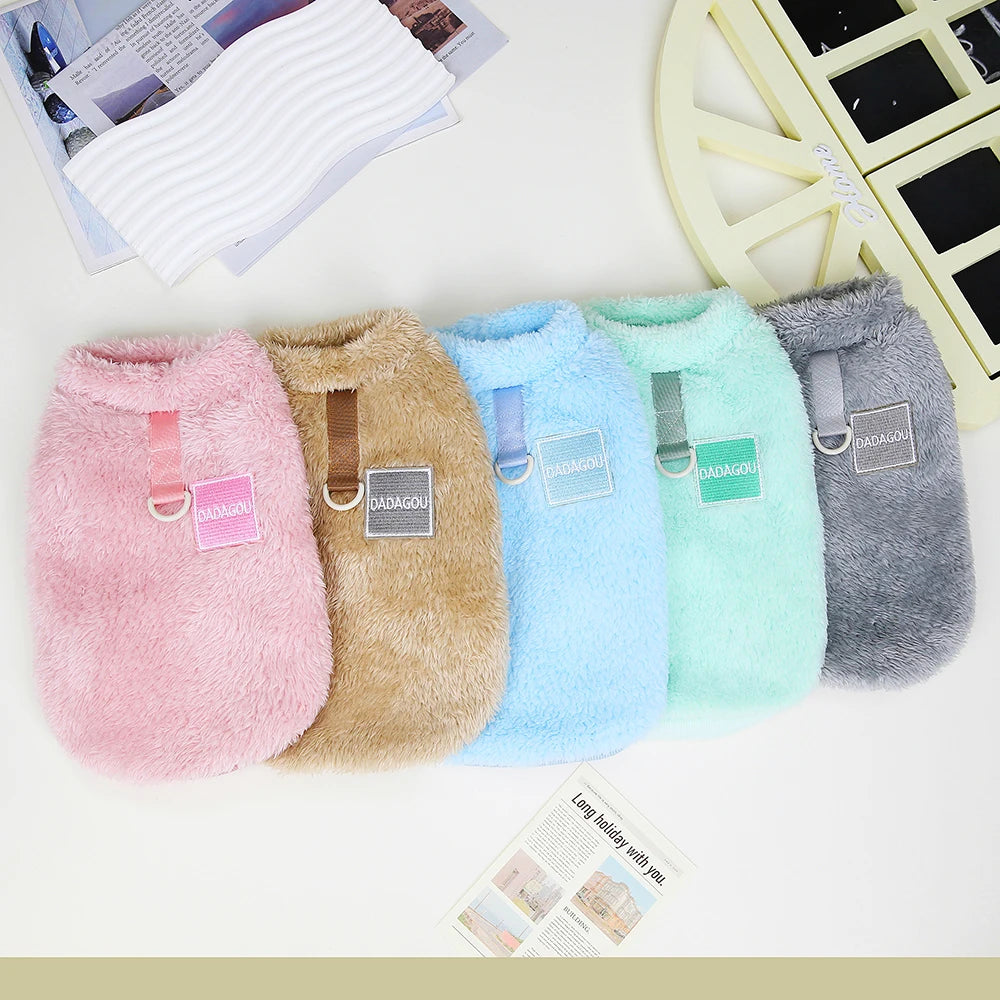 Warm Small Dog Clothes Soft Fleece Cat Dogs Clothing Pet Puppy Winter Vest Costume for Small Medium Dog Cats Chihuahua Yorkie