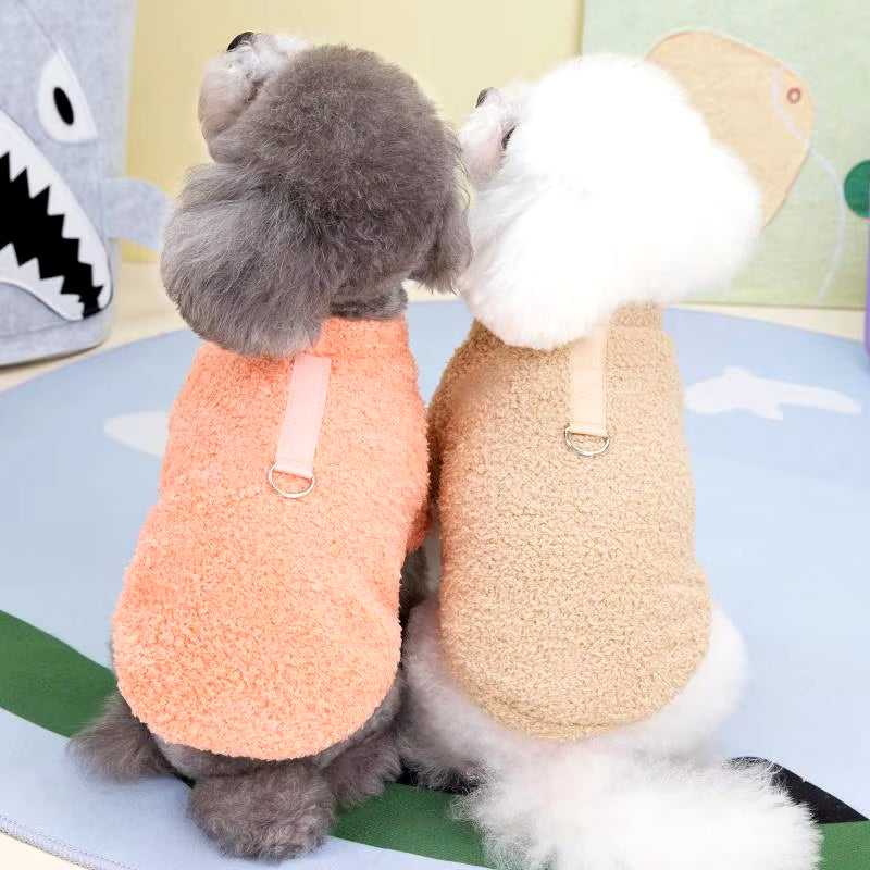 Zachte Teddy Fleece Hondentrui | Warm Winterjasje voor Kleine en Middelgrote Honden